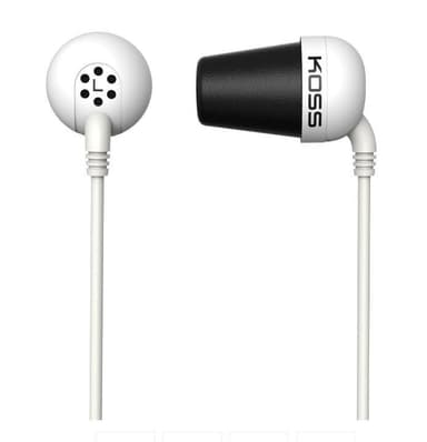 Koss Plug In-ear, 3,5 mm, hvit, støydemping,