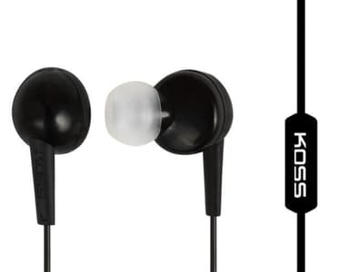 Koss hodetelefoner KEB6iK In-ear, 3,5 mm (1/8 tommer), mikrofon, svart,