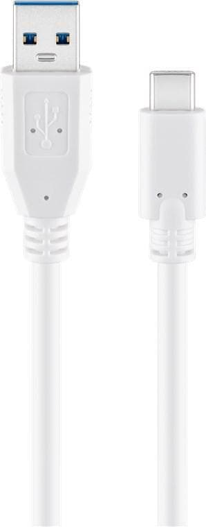 Goobay USB-C™ til USB A 3.0-kabel, hvit