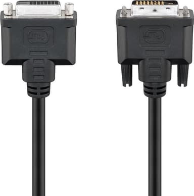 Goobay DVI-D Full HD skjøtekabel Dual Link, nikkelbelagt