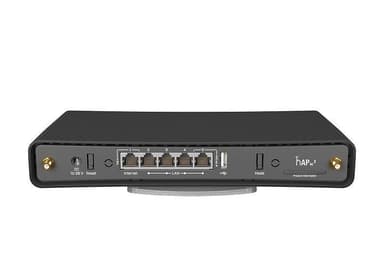 MikroTik trådløs ruter HAP AC3 802.11ac, 300+867 Mbit/s, 10/100/1000 Mbit/s, Ethernet LAN (RJ-45) porter 5, Antennetype 2xExternal, 1 Ã— USB-A, 1 x PoE-out 1G