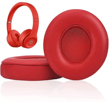 Øreputer til Beats Solo 2/3 Kunstskinn 1 par Rød