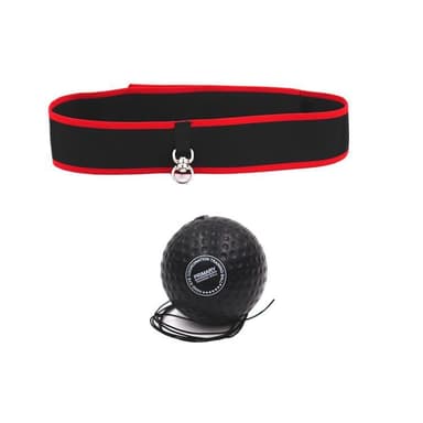 Boxball med pannebånd 2 deler Sort / Rød