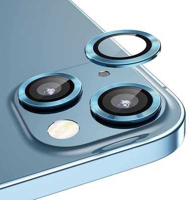 Linsedeksel iPhone 13/13 Mini 2-pakning Blå