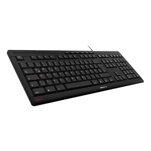 Cherry Stream -tastatur, nordisk layout, svart