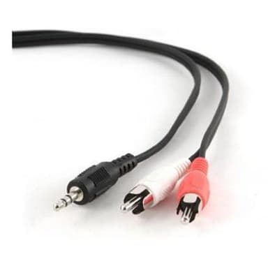 Cablexpert 1,5 m, 3,5 mm/2xRCA, M/M 1,5 m, svart, rød, hvit