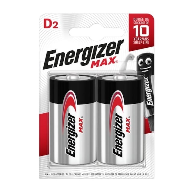 Batterier Energizer Max LR20 (2 pcs)