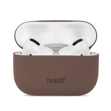 holdit AirPods Pro/AirPods Pro 2 Deksel Silikon Dark Brown