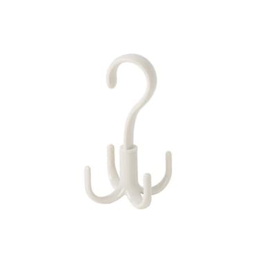 Roterbar henger med fire kroker for slipser eller belter 2-pk
