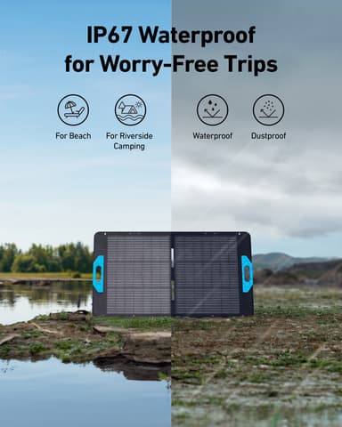 Anker Solix PS100 bærbart solcellepanel