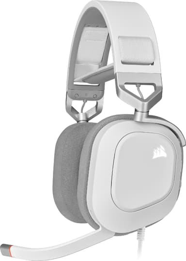 Corsair HS80 RGB USB gaming headset (hvit)