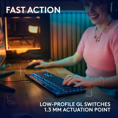 Logitech G915 X Tactile gamingtastatur (sort)