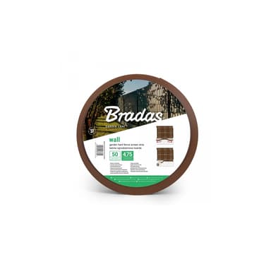 Hagegjerde skjermlist SOLID 4,75cm x 50m, 1200g/m² brun