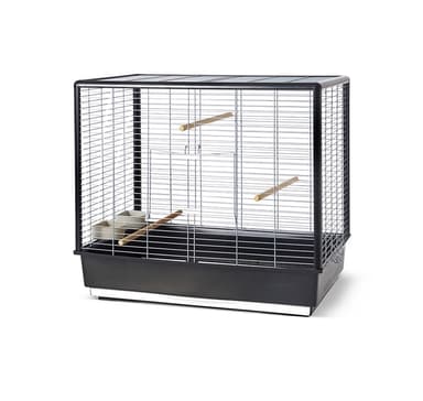 Cage Noah Knock Down 80x50x70cm sølv/svart