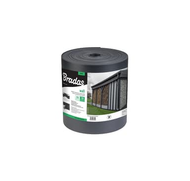 Hagegjerde skjermlist SOLID 19cm x 26m, 1200g/m² mørk grå