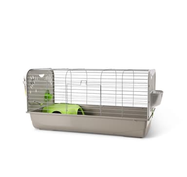 Cage Caesar 3 Knock Down 100x50x51cm sølv/varm grå