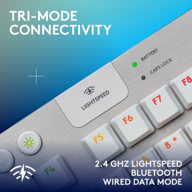Logitech G915 X Lightspeed TKL Wireless Tactile gamingtastatur (hvit)