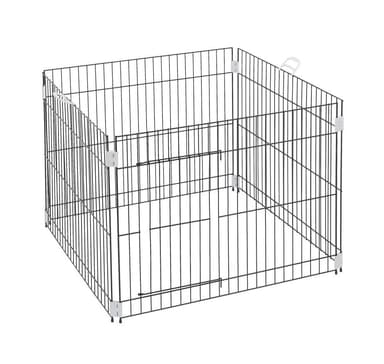 Metallburpenn for valpetrening 80x80x62 cm