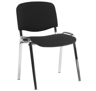 Gjestestol ISO sort/krom