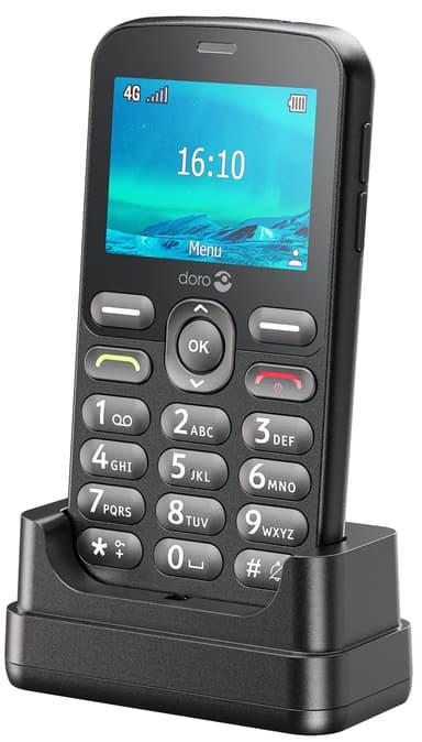 Doro 1881 mobiltelefon (sort)