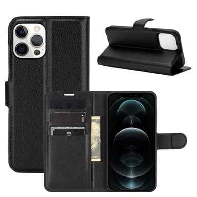 INF Google Pixel 3 Lite X mobiltelefonveske PU -skinn Svart