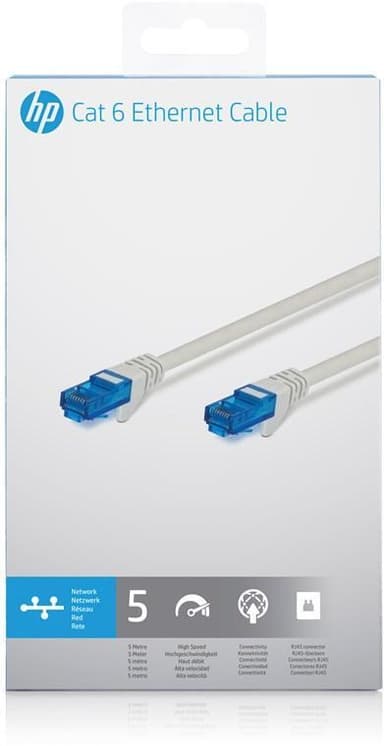 HP nettverkskabel - Cat 6 - 5,0 m