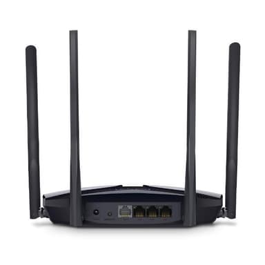 Mercusys AX1800 Dual-Band WiFi 6 Router MR70X 802.11ax, 1201+574 Mbit/s, 10/100/1000 Mbit/s, Ethernet LAN (RJ-45) porter 3, Antennetype 4xFixed, Svart