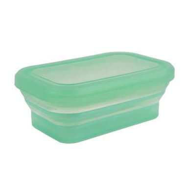 Sammenleggbar matboks 540 ml silikon Grønn