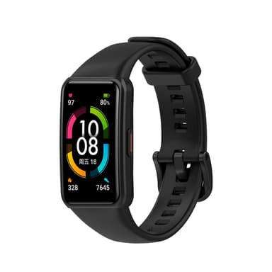 Huawei Band 6 / Honor 6 armbånd silikon 3 deler Sort