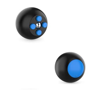 Fidget leketøy Rund med knapper, svart / blå