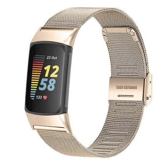 Klokkerem til Fitbit Charge 5 i rustfritt stål, gullfarget