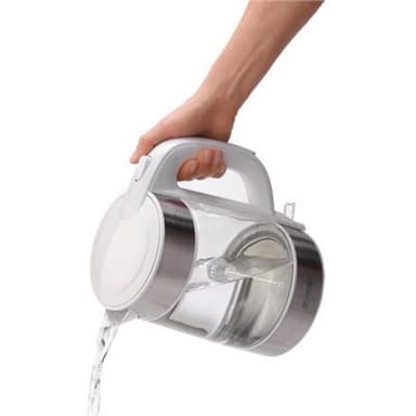 Gorenje vannkoker K17GWE elektrisk, 2200 W, 1,7 L, glass, 360° rotasjonsbase, transparent/hvit