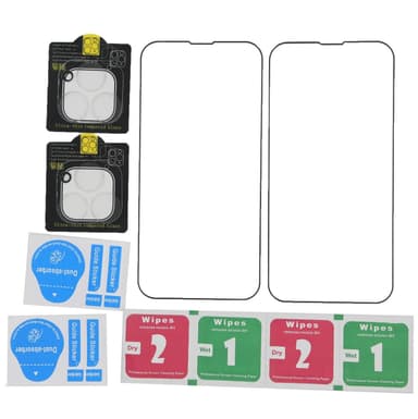 Skjermbeskytter / linsedeksel iPhone 13 Pro Max herdet glass 2 + 2