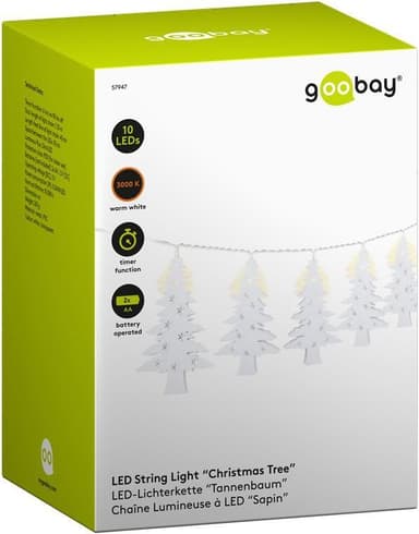 Goobay String Light ""Juletre"" med 10 lysdioder