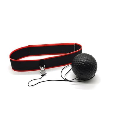 Boxball med pannebånd 2 deler Sort / Rød
