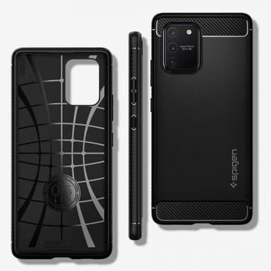 Spigen Samsung Galaxy S10 Lite Deksel Rugged Armor Matte Black