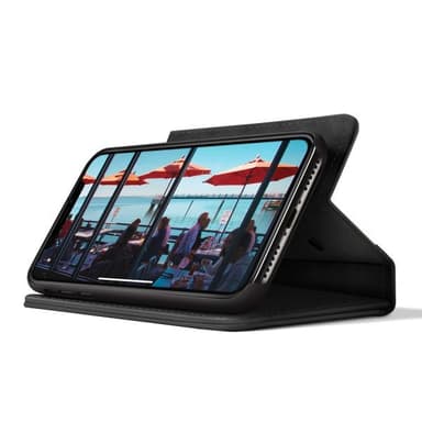 Twelve South iPhone Xr Etui BookBook Ekte Skinn Löstagbart Deksel Svart