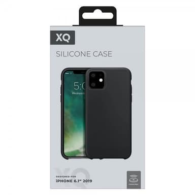 XQISIT iPhone 11 Deksel Silikoni Svart