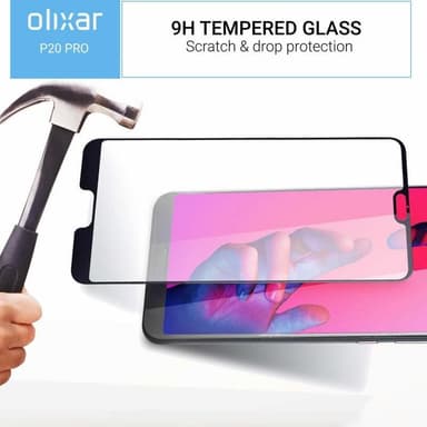 Skjermbeskytter Huawei P20 Herdet Glass Svart
