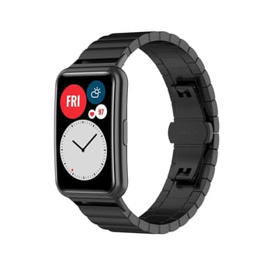 Huawei Watch Fit Armbånd Rustfritt Stål Svart