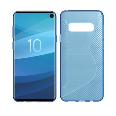 S Line silikondeksel Samsung Galaxy S10 (SM-G973F)  - Blå