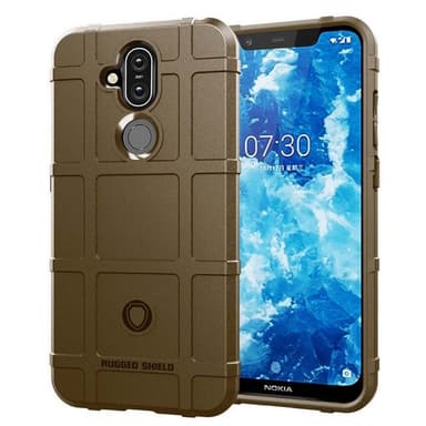 Rugged Shield deksel Nokia 8.1 2018 (TA-1128)  - brun