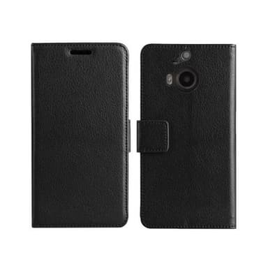 Lommebokdeksel 2-kort HTC ONE M9 Plus  - Svart