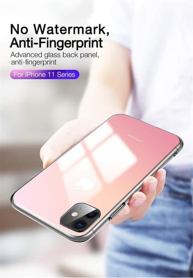 Deksel til iPhone 11- gjennomsiktig / rosa