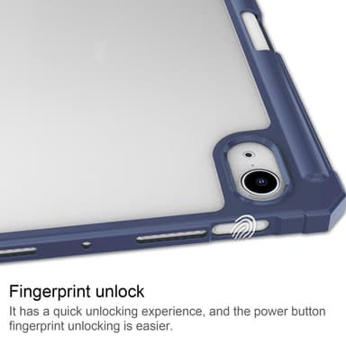 Veske med pennelomme kompatibel med iPad Mini 6 Mørkeblå