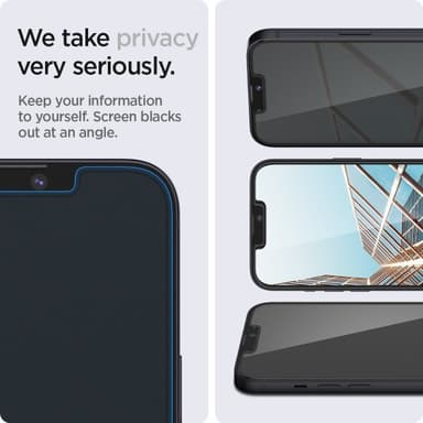 Spigen iPhone 13 Mini Skjermbeskytter GLAS.tR EZ Fit Privacy 2-pack