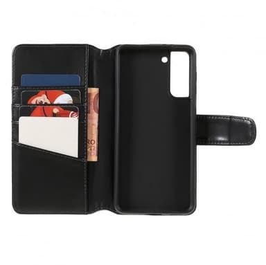 Nordic Covers Samsung Galaxy S21 Etui Essential Leather Raven Black