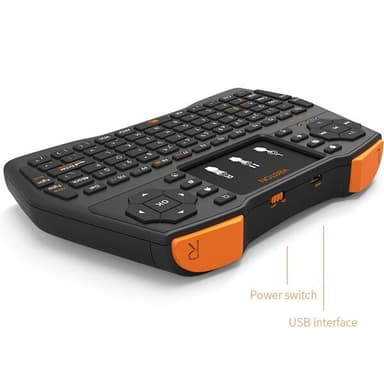 Trådløst tangentbord + multi-touch-skjerm til TV-boks/PC