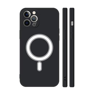 iPhone 12 Pro Max mobildeksel silikon Svart