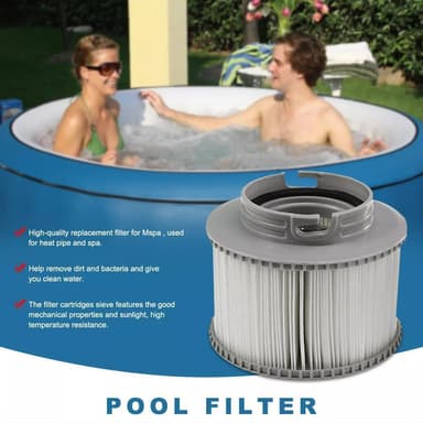 INF Filter for oppblåsbare Mspa-basseng 2-pack